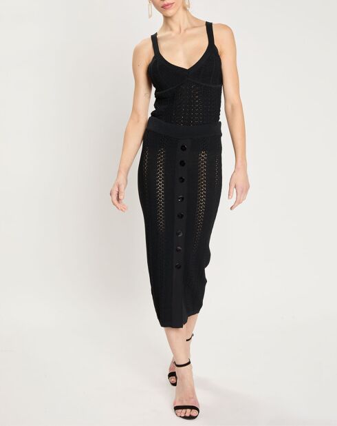 Jupe en maille Joey noire