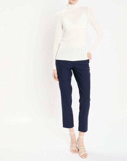 Pantalon en Laine mélangée Paul marine