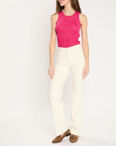 Top en maille Neith fuchsia