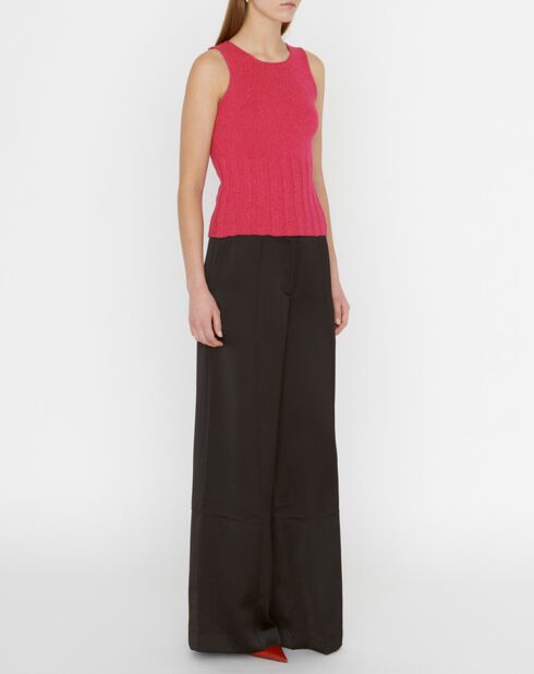 Top en maille Neith fuchsia