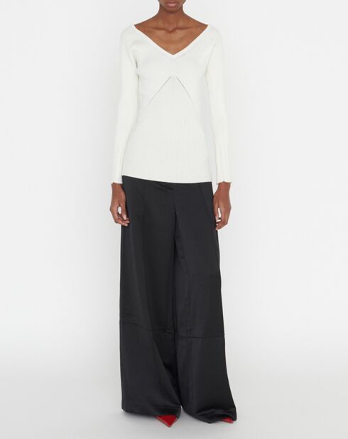 Pull en Laine mélangée Nelia écru
