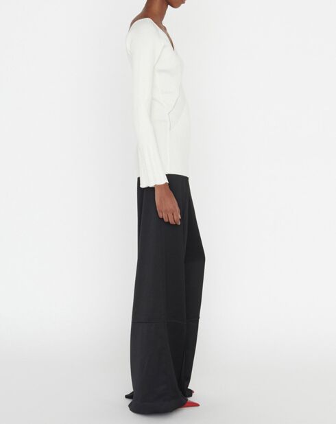 Pull en Laine mélangée Nelia écru