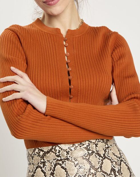 Pull Nicole brique