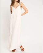 Robe Rishan imprimée zèbre nude