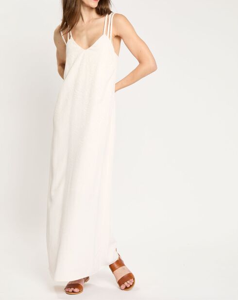 Robe Rishan imprimée zèbre nude
