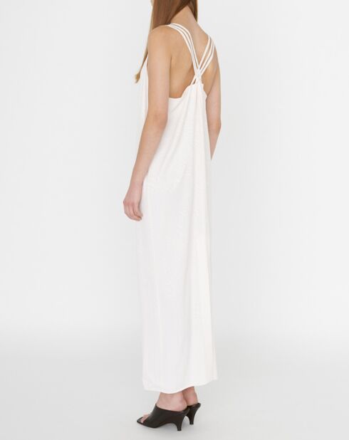 Robe Rishan imprimée zèbre nude