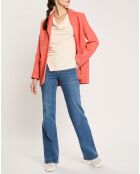 Veste Venice pied-de-poule fuchsia