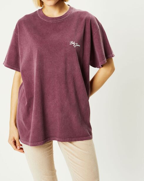 T-Shirt Dad With Map imprimé violet