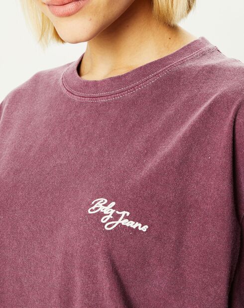 T-Shirt Dad With Map imprimé violet