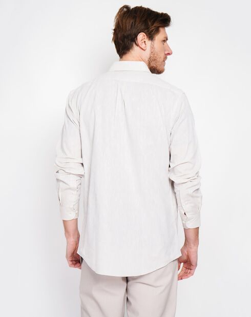Camicia Gabriel 100% lino bianca