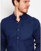 Chemise 100% Lin Gabriel bleu marine