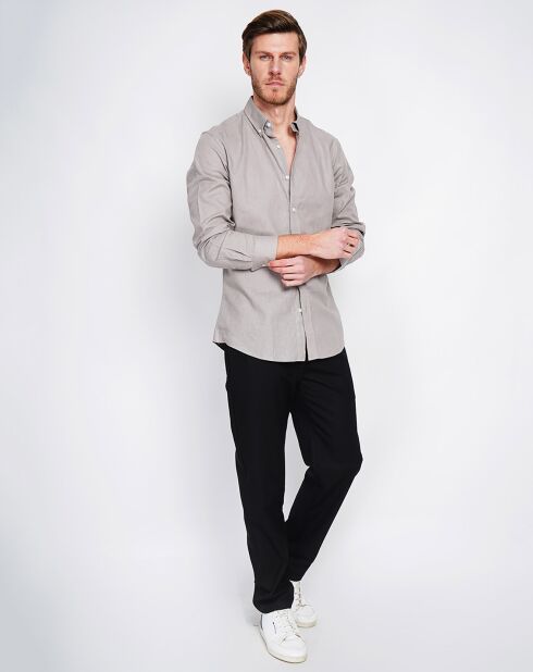 Chemise 100% Lin Gabriel grise