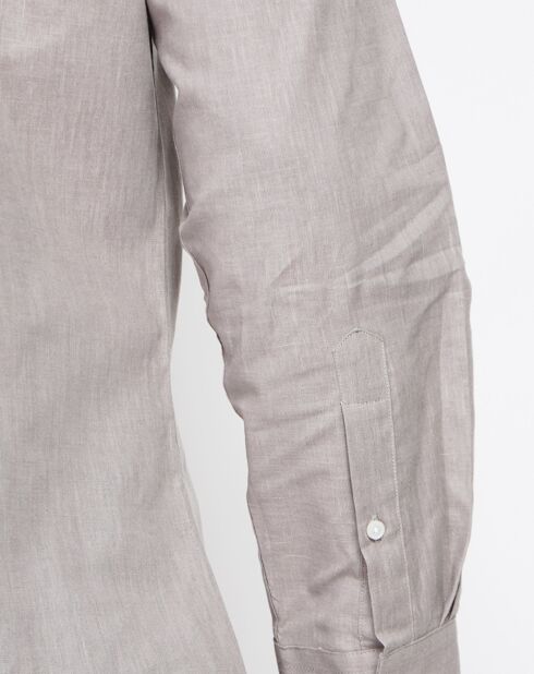 Camisa Gabriel 100% lino gris