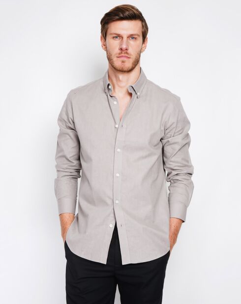 Chemise 100% Lin Gabriel grise