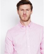 Chemise 100% Lin Gabriel rose