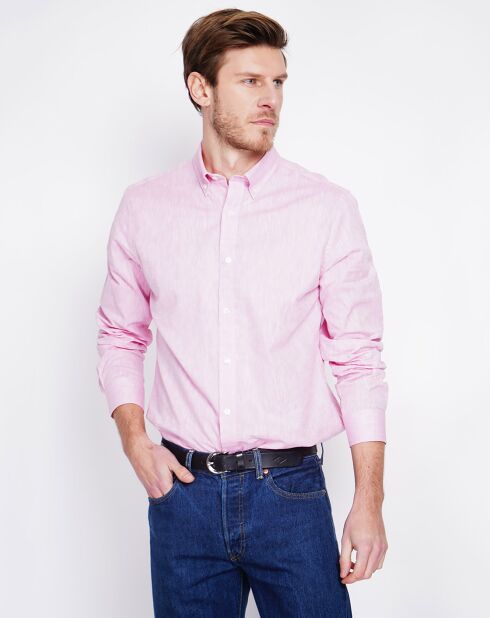 Roze overhemd van 100% linnen Gabriel