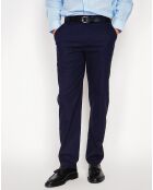 Pantalon en Lin mélangé Léo bleu marine