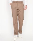 Pantalon en Lin mélangé Léo marron