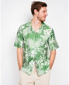 Chemise en Lin mélangé Noah verte