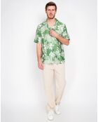 Chemise en Lin mélangé Noah verte
