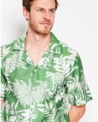 Chemise en Lin mélangé Noah verte