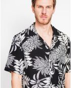Chemise en Lin mélangé Noah noire