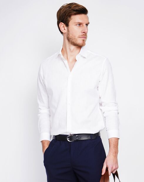 Chemise 100% Lin Liam blanche