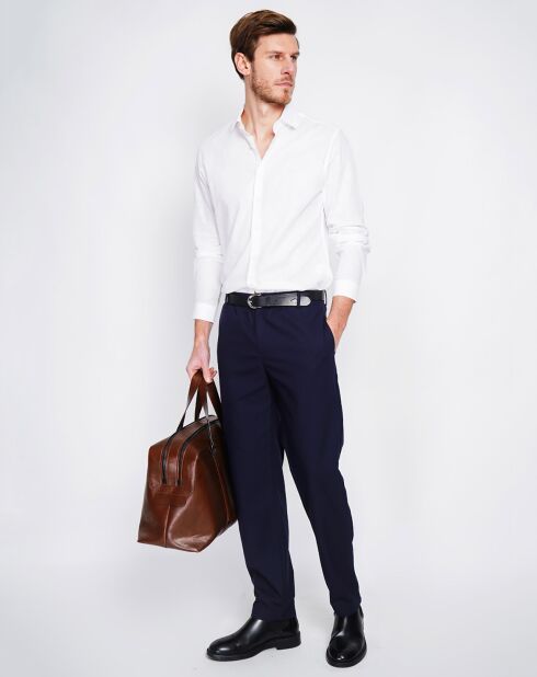 Chemise 100% Lin Liam blanche