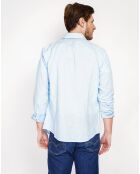 Chemise 100% Lin Liam bleu ciel
