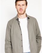Chemise 100% Lin Liam vert kaki