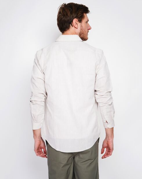 Chemise 100% Lin Liam blanche