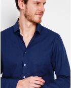 Chemise 100% Lin Liam bleu marine