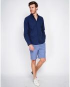 Chemise 100% Lin Liam bleu marine