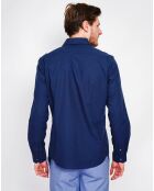 Chemise 100% Lin Liam bleu marine