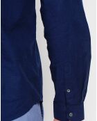 Chemise 100% Lin Liam bleu marine