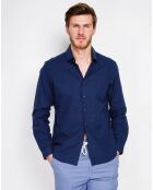 Chemise 100% Lin Liam bleu marine