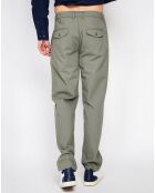 Pantalon en Lin mélangé Amir vert kaki
