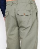 Pantalon en Lin mélangé Amir vert kaki
