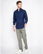 Pantalon en Lin mélangé Amir vert kaki