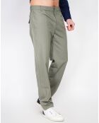 Pantalon en Lin mélangé Amir vert kaki