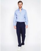 Pantalon en Lin mélangé Amir bleu marine