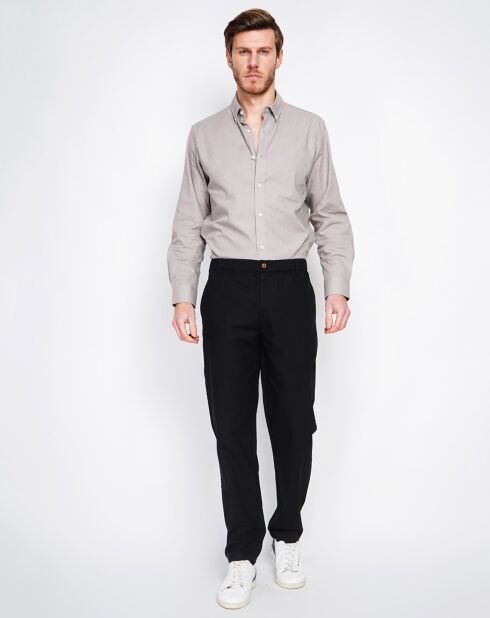 Pantalon en Lin mélangé Amir noir