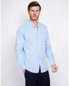 Chemise 100% Lin Sohan bleu azur