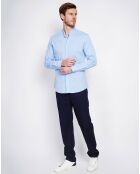 Chemise 100% Lin Sohan bleu azur