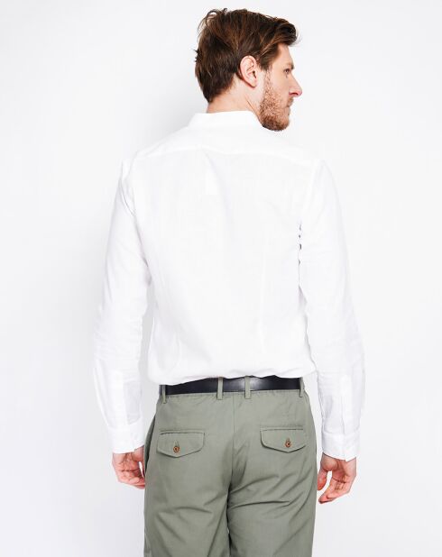 Weißes Hemd Sohan aus 100% Leinen