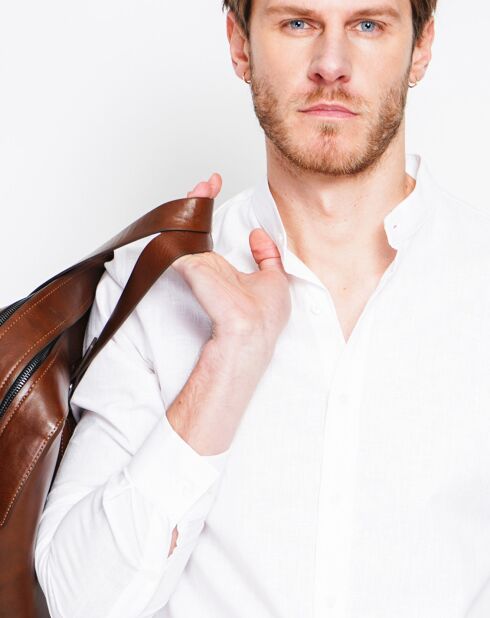 Weißes Hemd Sohan aus 100% Leinen