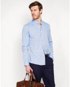 Chemise 100% Lin Sohan bleu jeans