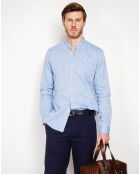 Chemise 100% Lin Sohan bleu jeans