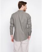 Chemise 100% Lin Sohan vert kaki