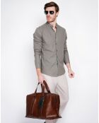 Chemise 100% Lin Sohan vert kaki